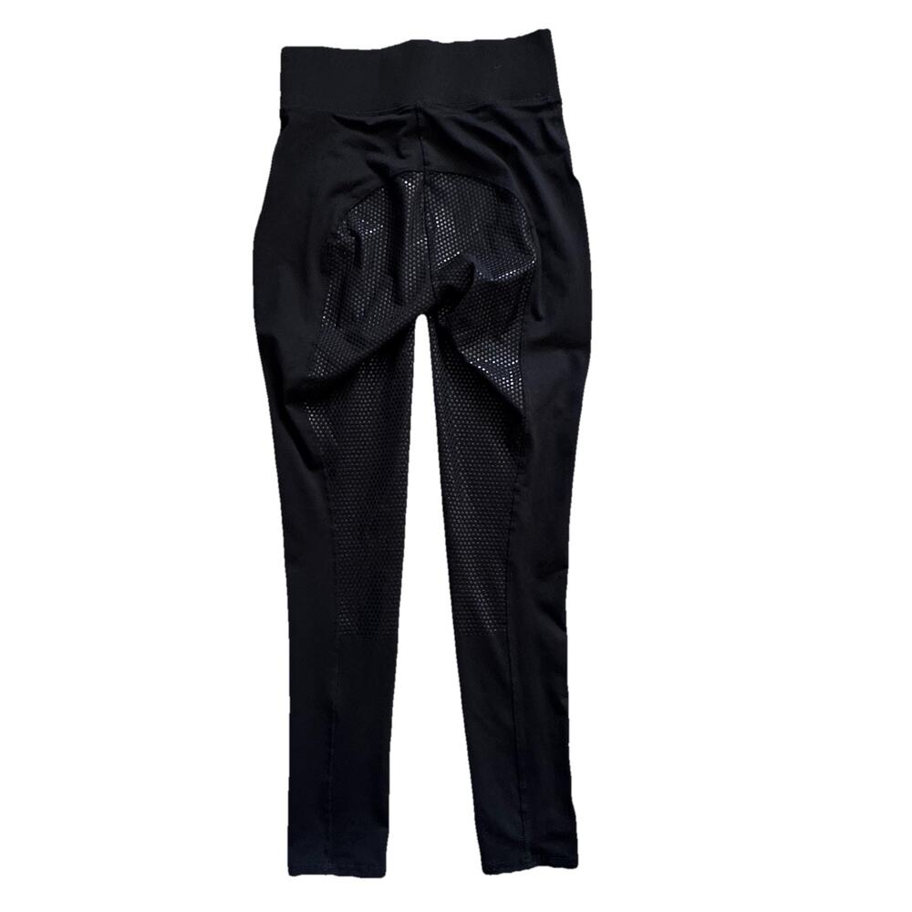 Riding Sport Grey Textured Seat Legs Stretch Womens Pants S Horseback Equestrian